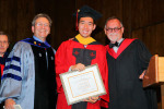 Michael Wong with Professors Greenberg and Nelessen