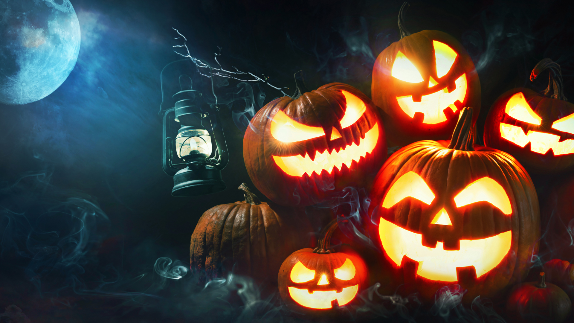 Animated Halloween Zoom Background