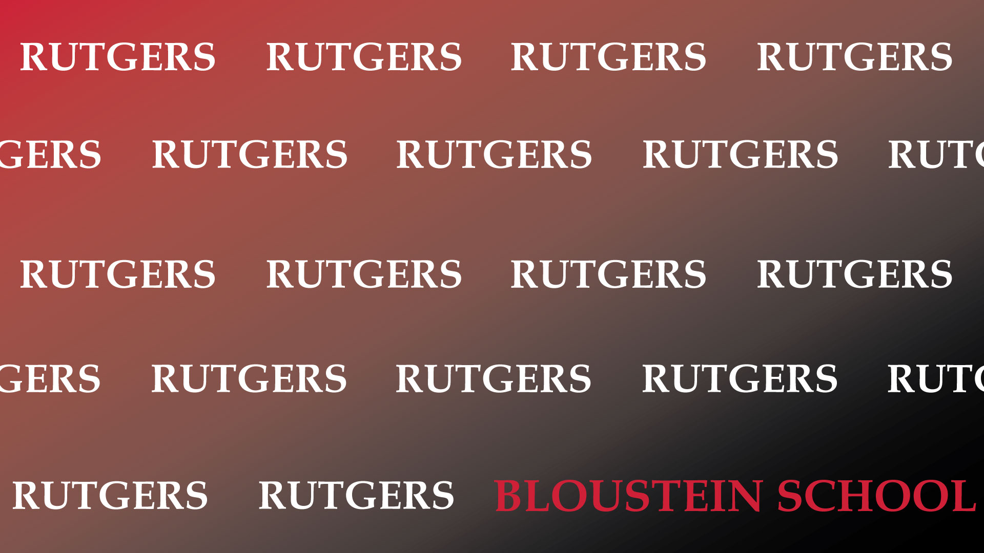 Rutgers Bloustein gradient