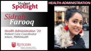 Health Administration Undergraduate: Sidrah Farooq