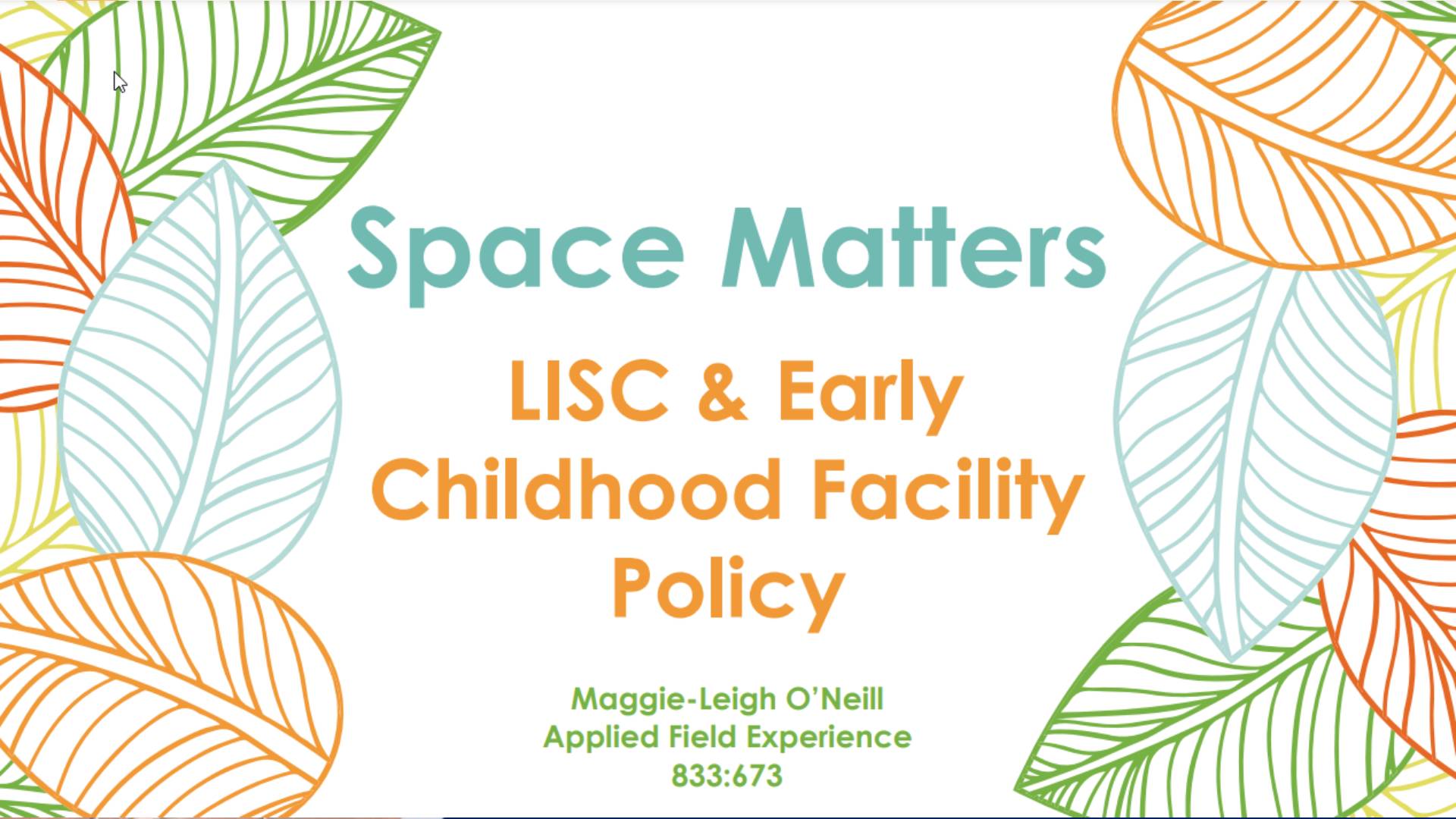 Space Matters: LISC & Early Childhood Facility Policy