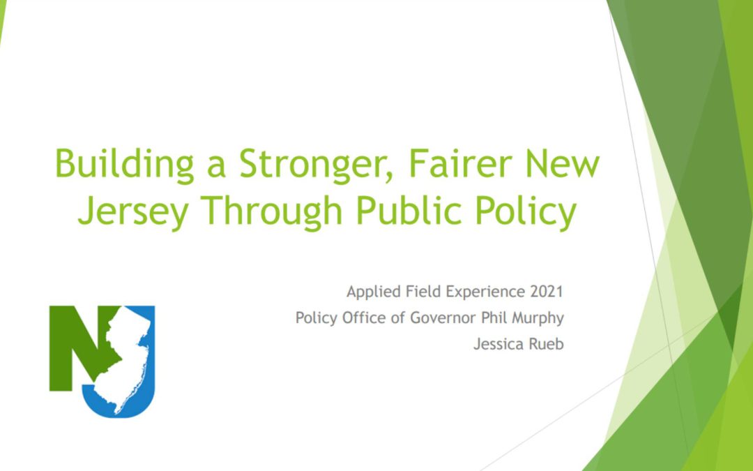 Building a Stronger, Fairer New Jersey Through Public Policy