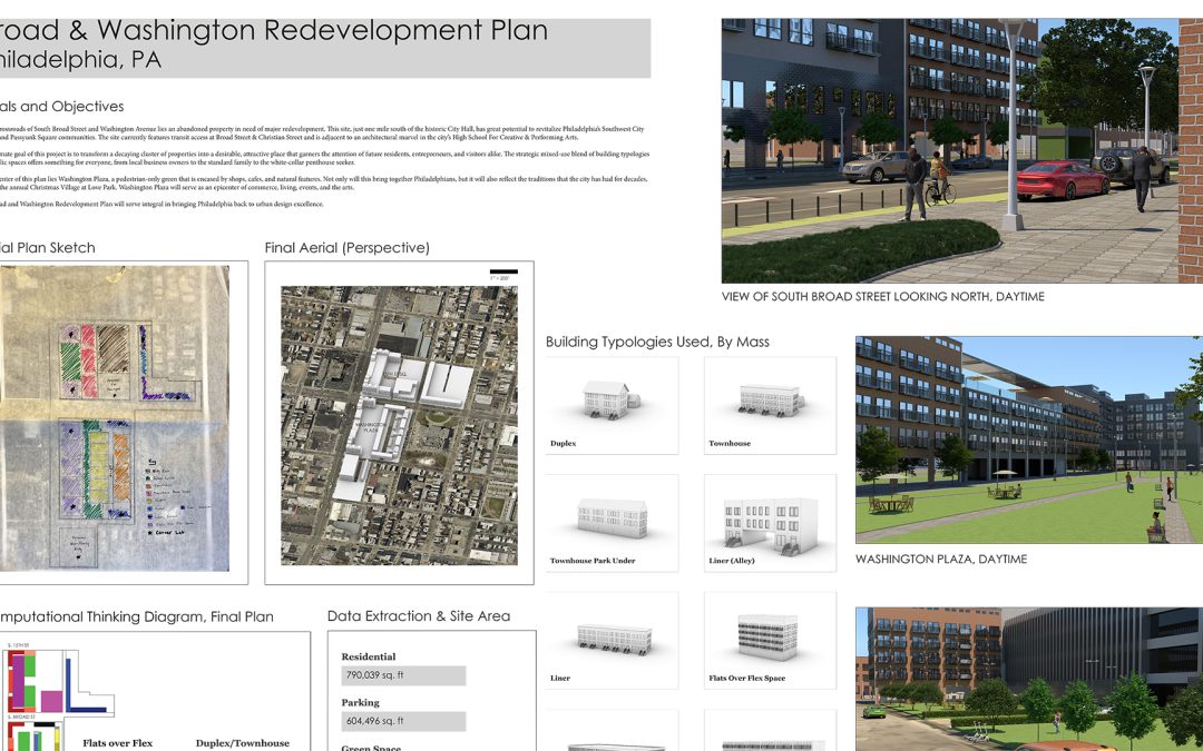 Philadelphia, PA: Broad and Washington Redevelopment Plan