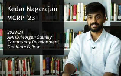 Kedar Nagarajan Named ANHD/Morgan Stanley Community Development Graduate Fellow