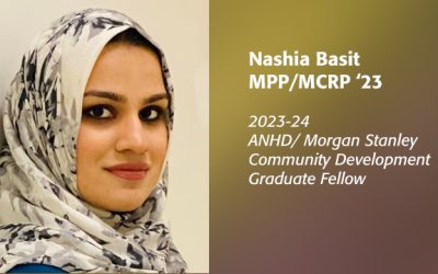 Nashia Basit Named ANHD/Morgan Stanley Community Development Graduate Fellow