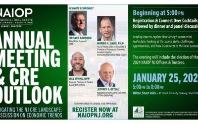 NAIOP New Jersey to host annual meeting, commercial real estate outlook on Jan. 25