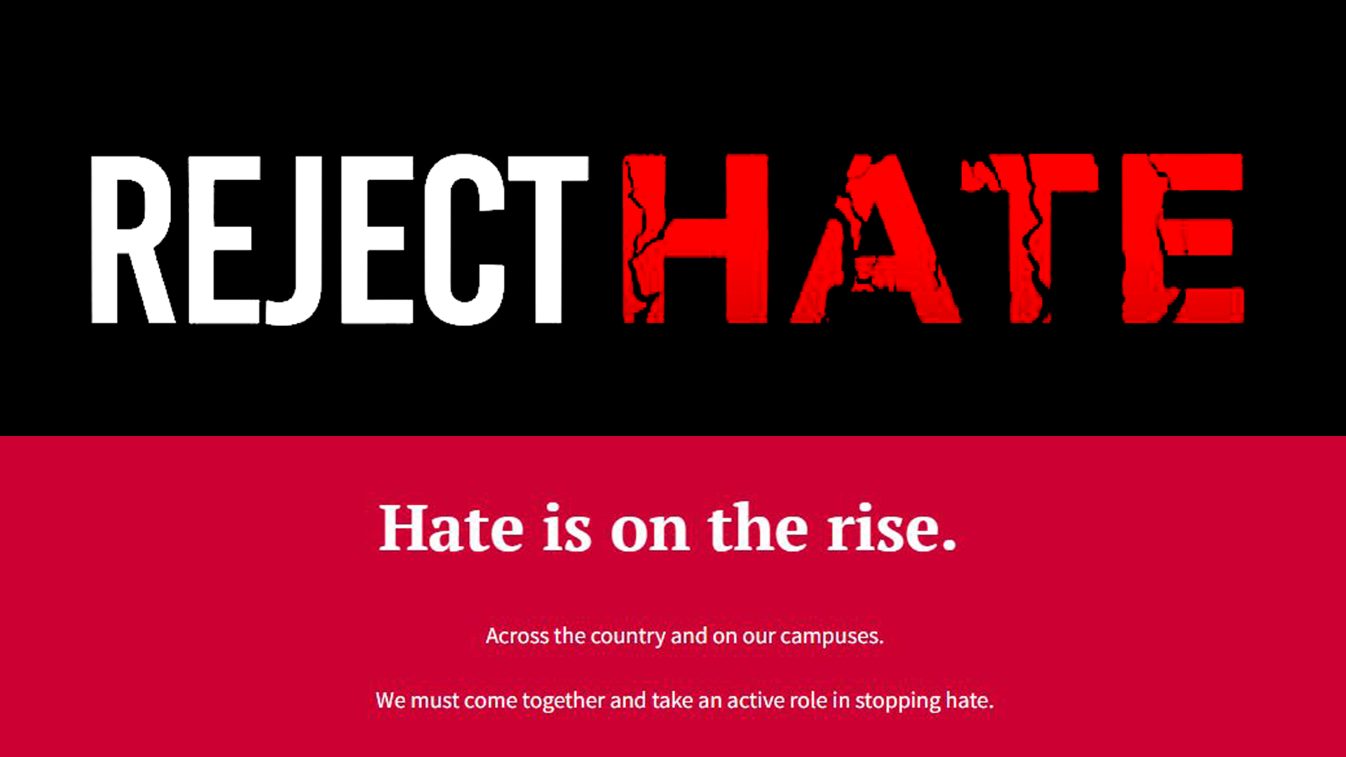 Rutgers Reject Hate initiative