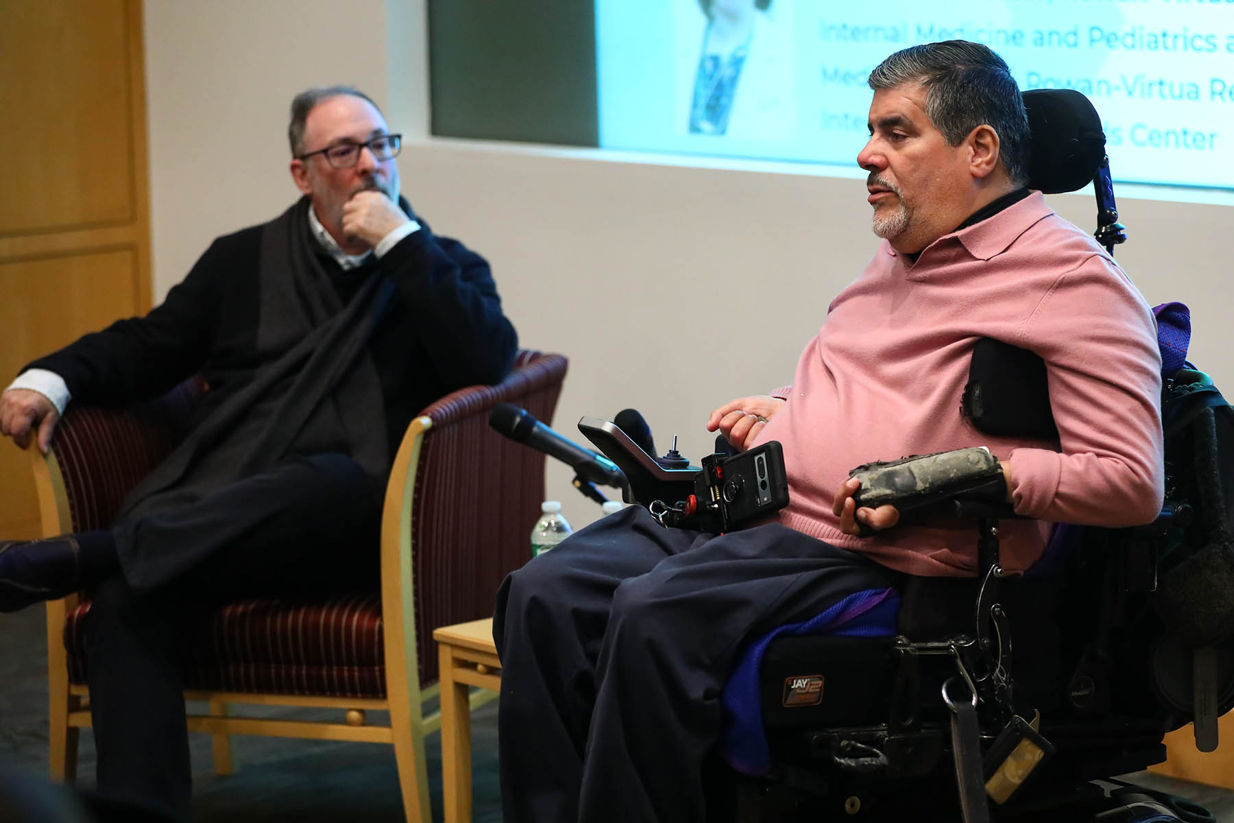 Jeffrey Friedman (left), Professor of Dance Studies at Mason Gross School of the Arts and Javier Robles (right), Professor of Kinesiology and Health, co-chairs of the Rutgers University Disability Studies committee