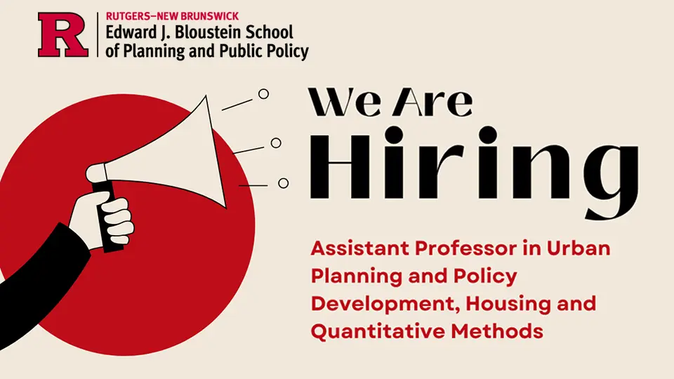 Job Opportunity: Asst. Professor in Urban Planning