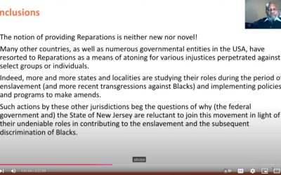 Henry Coleman and Jermaine Toney participate as members of the Economic Justice Committee within the New Jersey Reparations Council (NJRC)