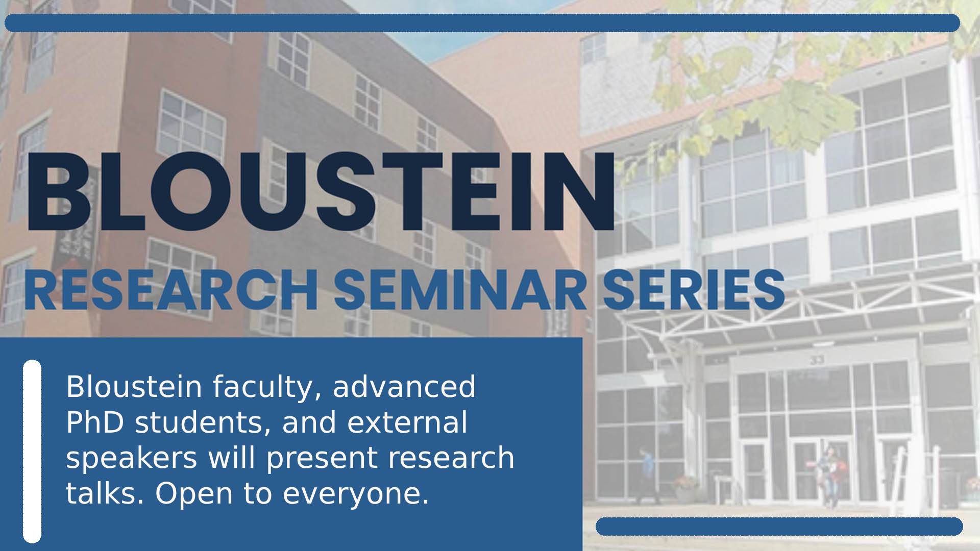 Research seminar series