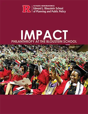 2025 Bloustein School Impact of Philanthropy report cover image