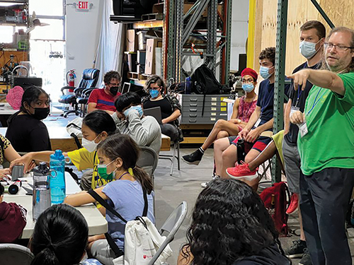 Camp participants were given a tour of FUBAR (Fair Use Building and Research) Makerspace Lab in North Brunswick.