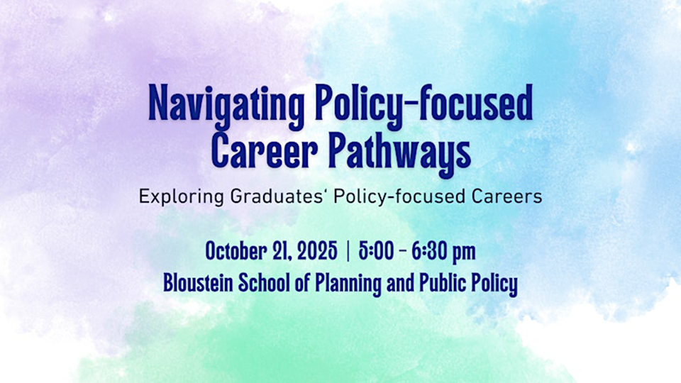 Navigating Policy-focused Career Pathways NJSPL event
