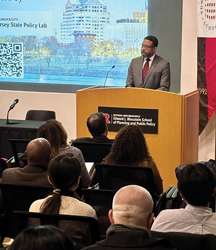 Dr. Brian Bridges, Secretary of Higher Education for the state of New Jersey, held a talk and Q&A at the Bloustein School to discuss trends in higher education’s affordability, accessibility, and attainment in New Jersey, as well as challenges confronting assorted stakeholders.