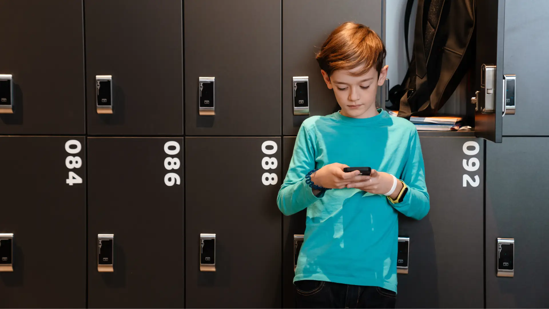 Young student on cell phone Young student on cell phone