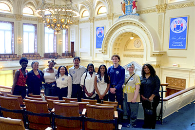 NJSPL interns are given a guided tour of the New Jersey state house in Trenton, New Jersey each summer.