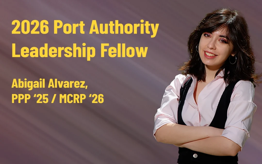 MCRP candidate selected for prestigious Port Authority Leadership Fellow Program