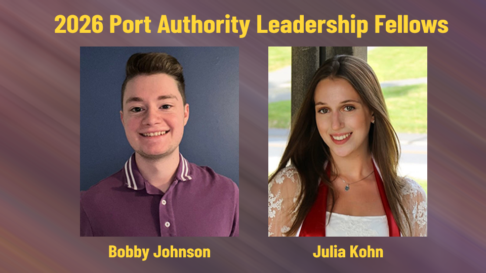 Planning students selected for prestigious Port Authority Leadership Fellow Program