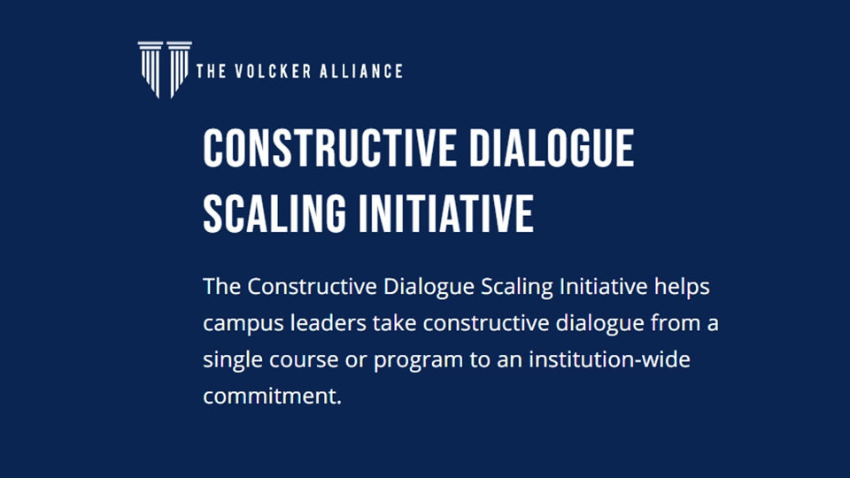 Bloustein School Joins National Effort to Advance Constructive Dialogue Across Campuses