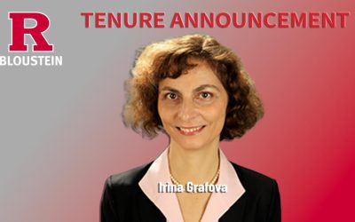 Irina Grafova promoted to Associate Professor with Tenure