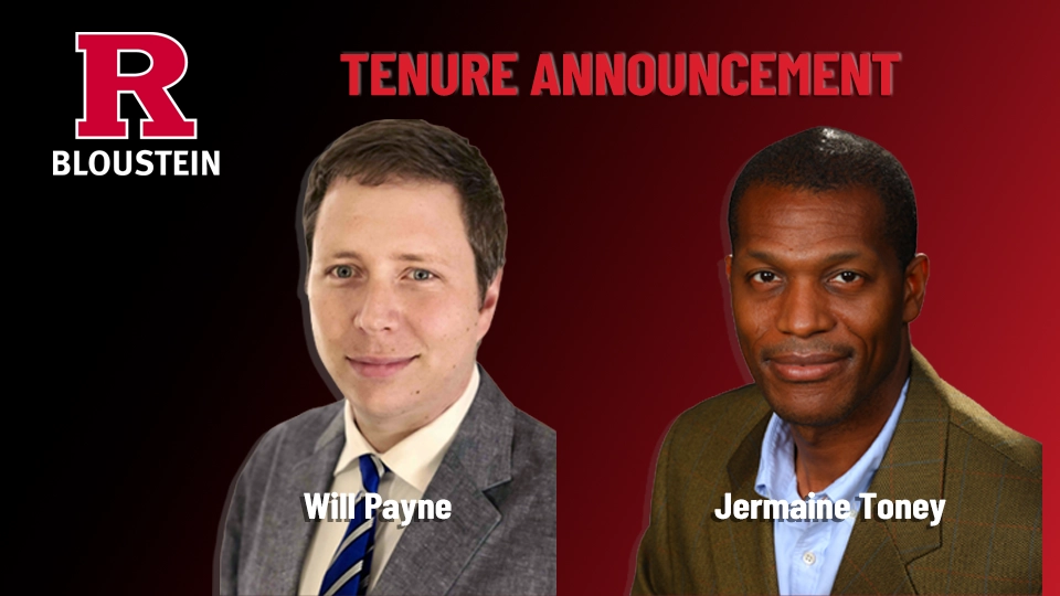 Will Payne, Jermaine Toney promoted to associate professors with tenure