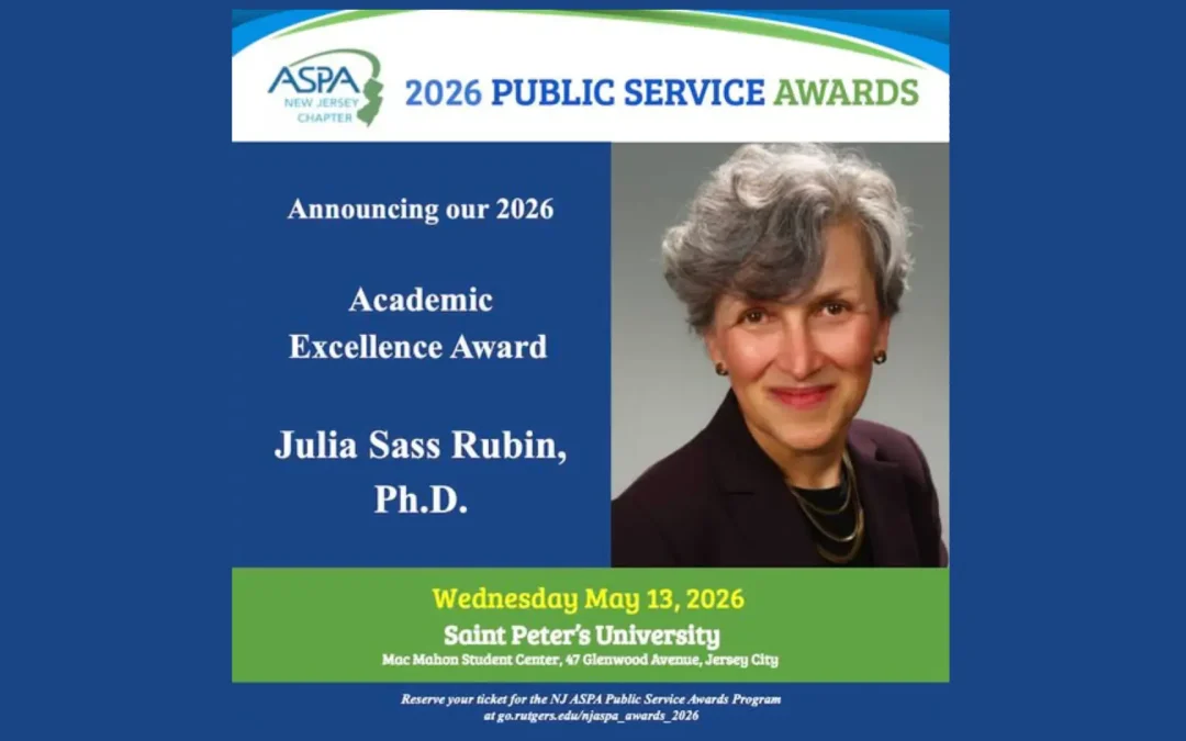 Rubin and Flores-Serrano Receive NJASPA Awards