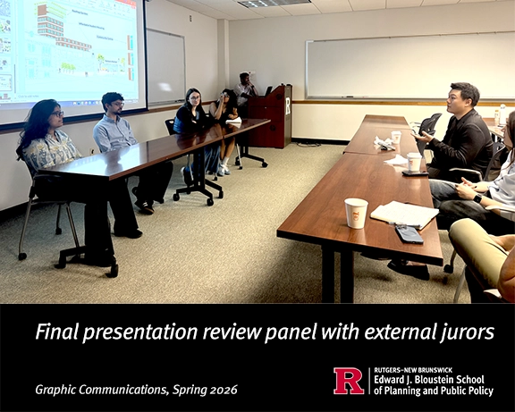 final presentation review panel with external jurors