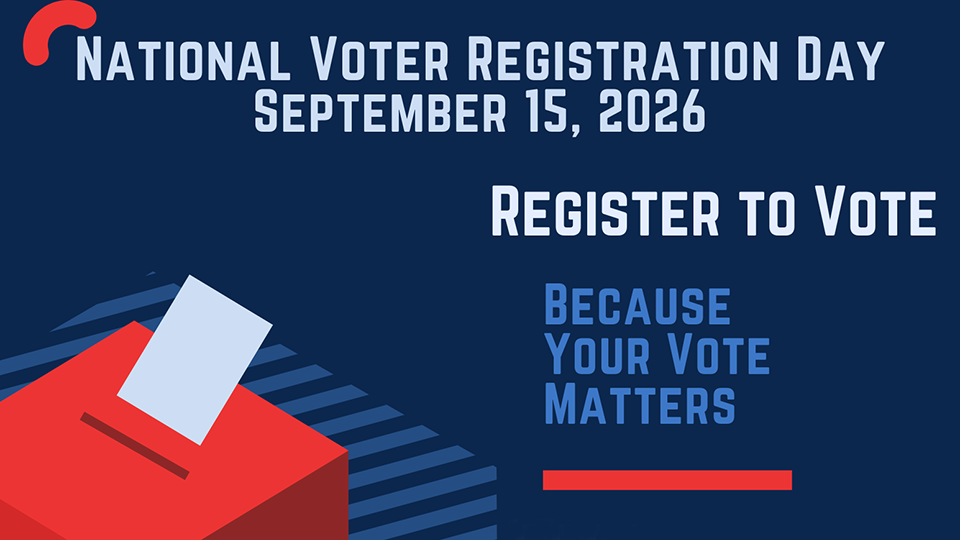 2026 Voter Reg Day graphic